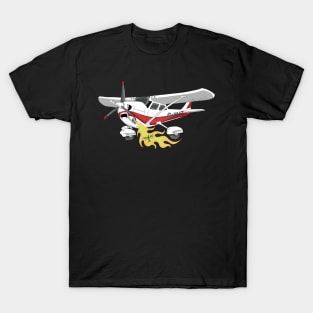 Cessna 172 The burning bird Cartoon T-Shirt